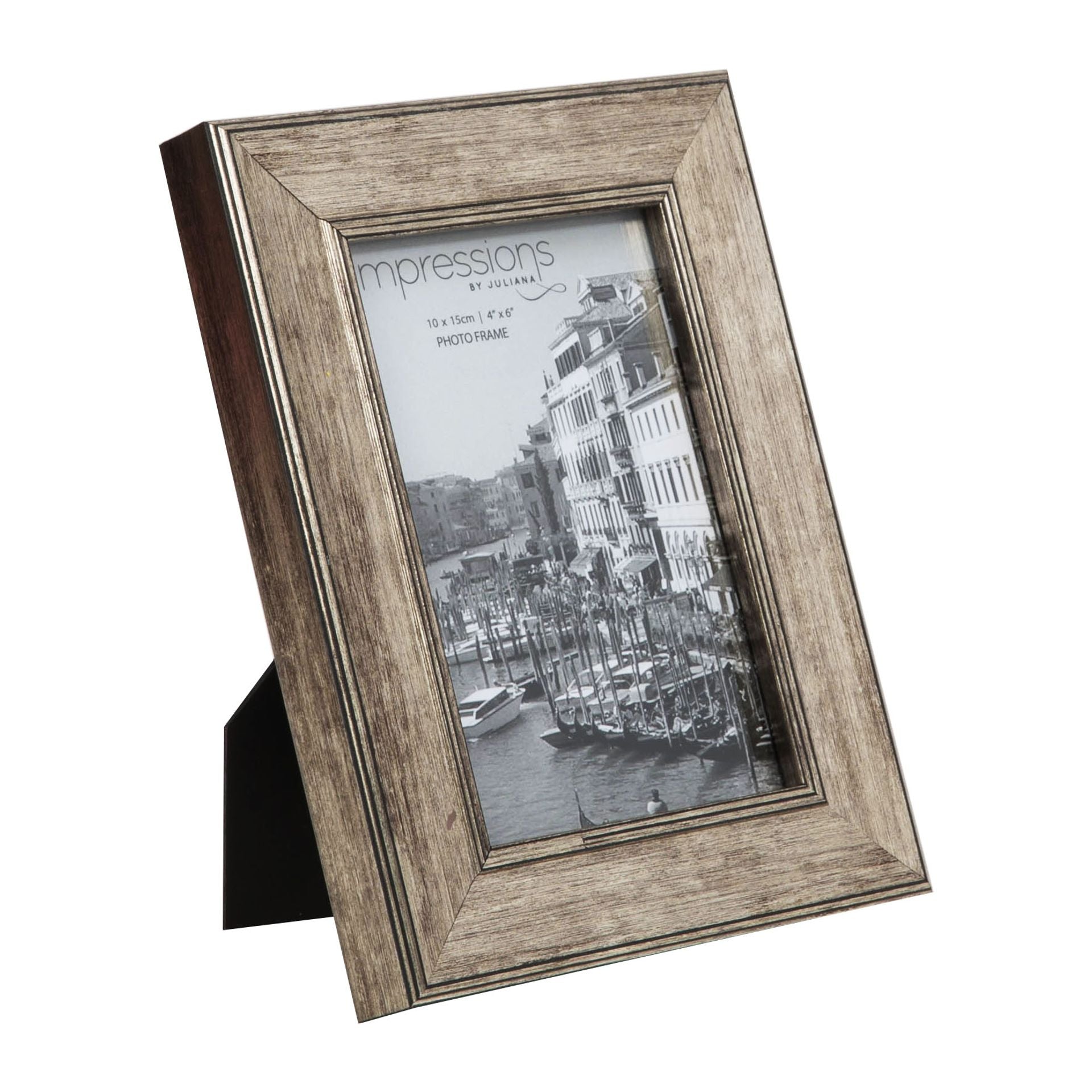 Impressions Tarnished Pewter Look Photo Frame 4" x 6"