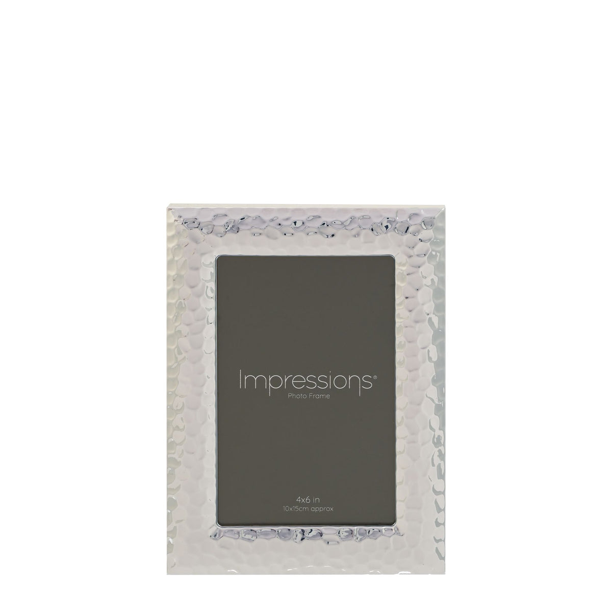 Impressions Silverplated Textured Photo Frame 4" x 6"