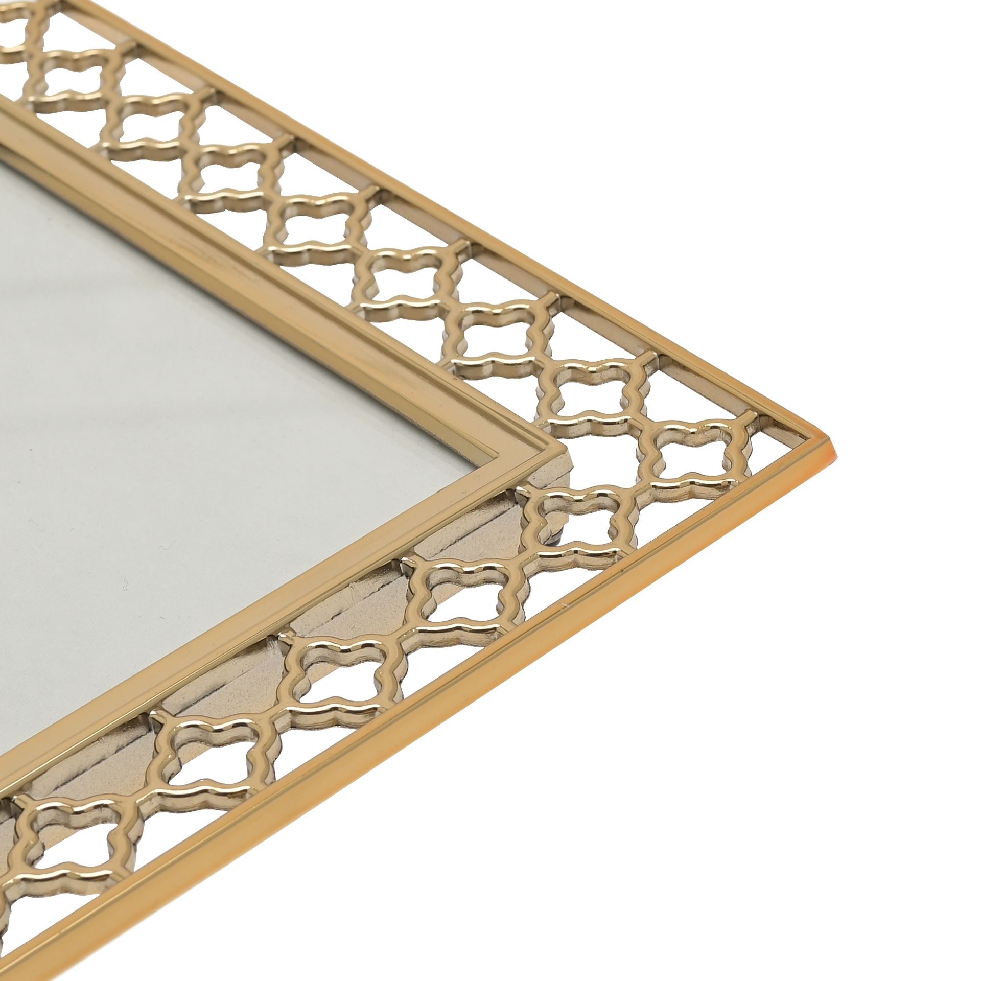 Lattice Cut Metal Photo Frame  - 4" x 6"
