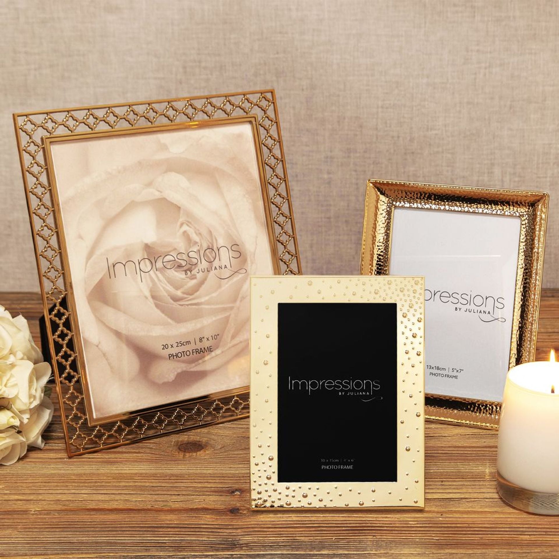 Lattice Cut Metal Photo Frame  - 4" x 6"