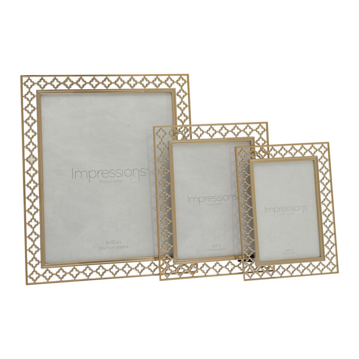 Lattice Cut Metal Photo Frame  - 8" x 10"