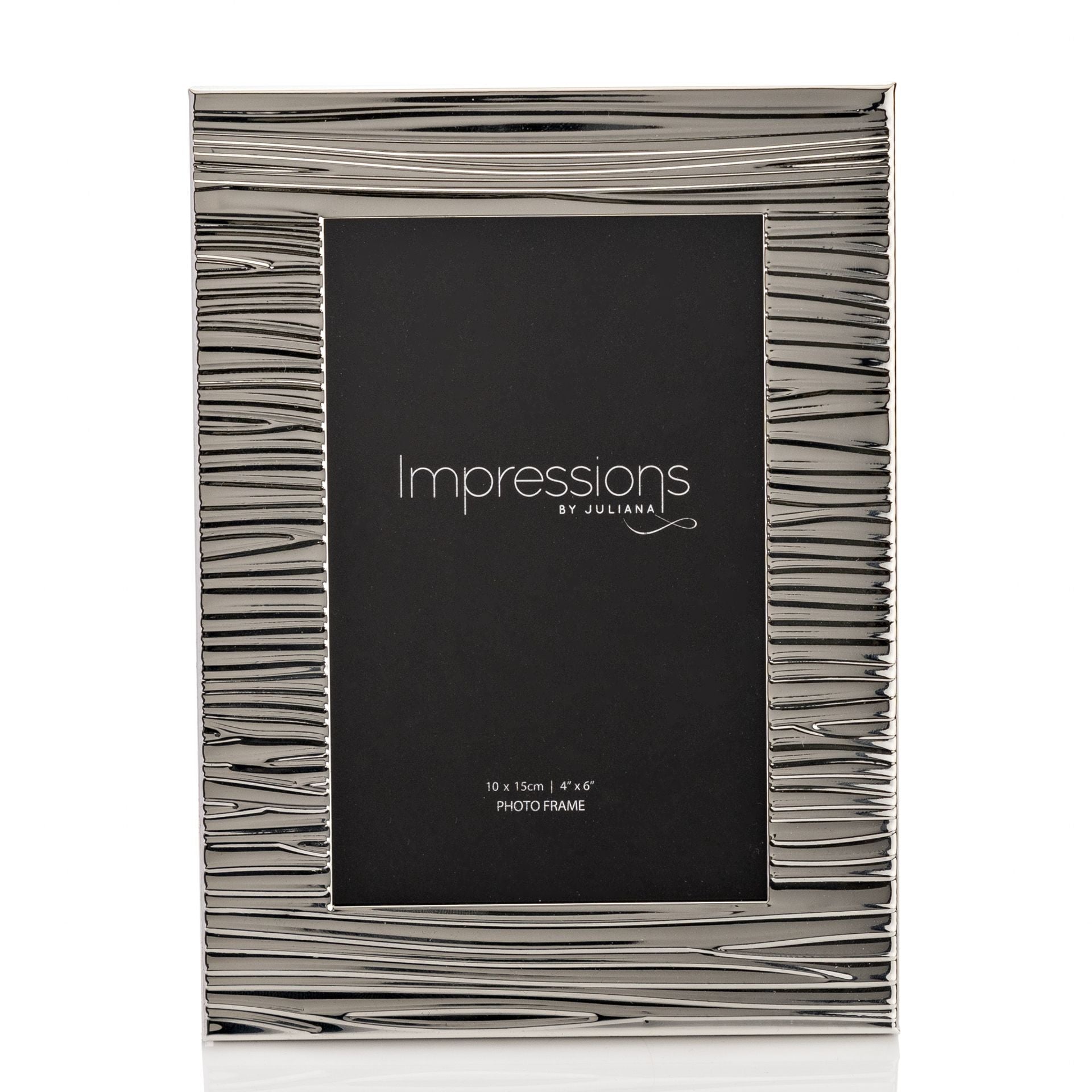 Impressions Ripple Texture Silverplated Frame 4" x 6"