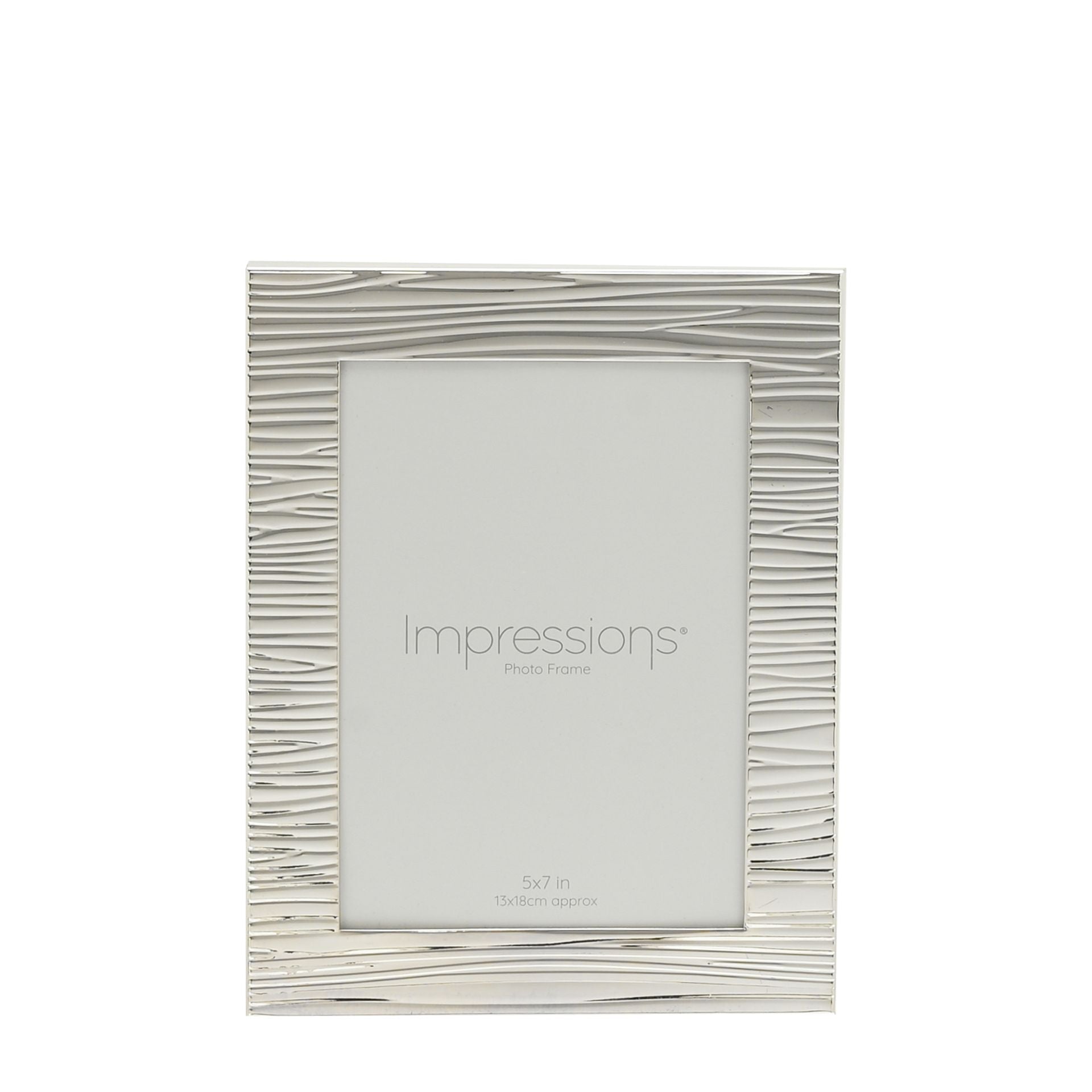 Impressions Ripple Texture Silverplated Frame 5" x 7"
