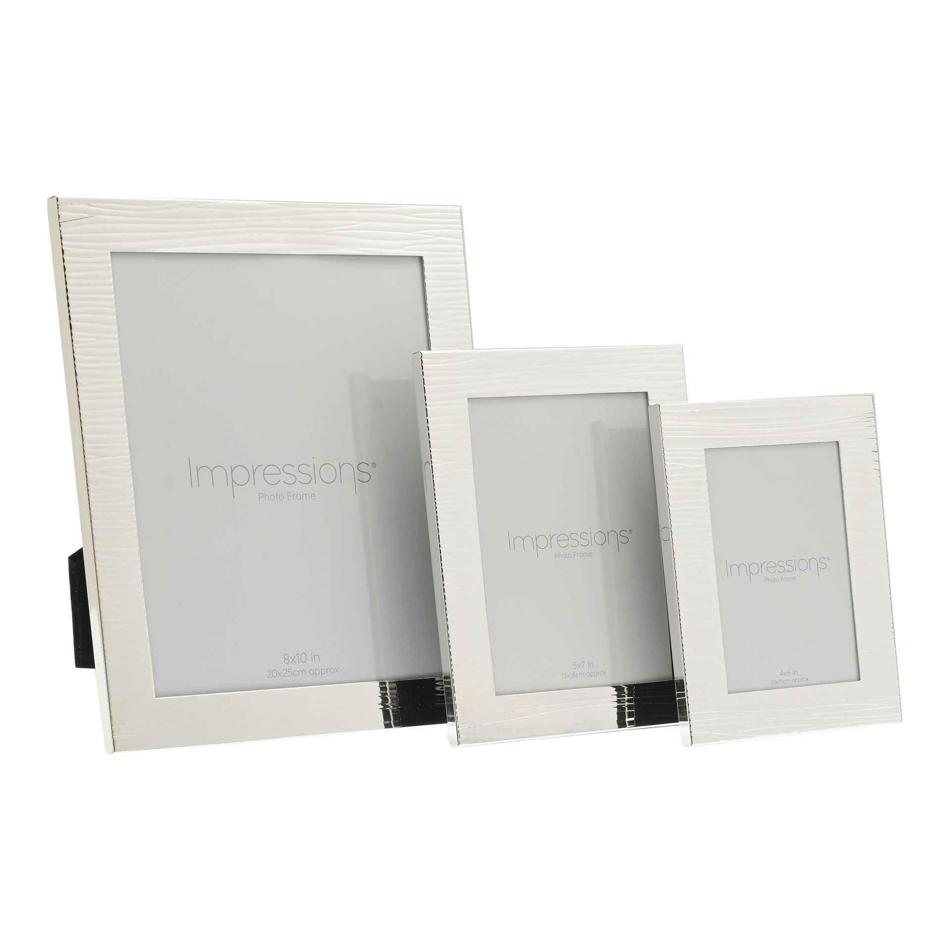 Impressions Ripple Texture Silverplated Frame 8" x 10"