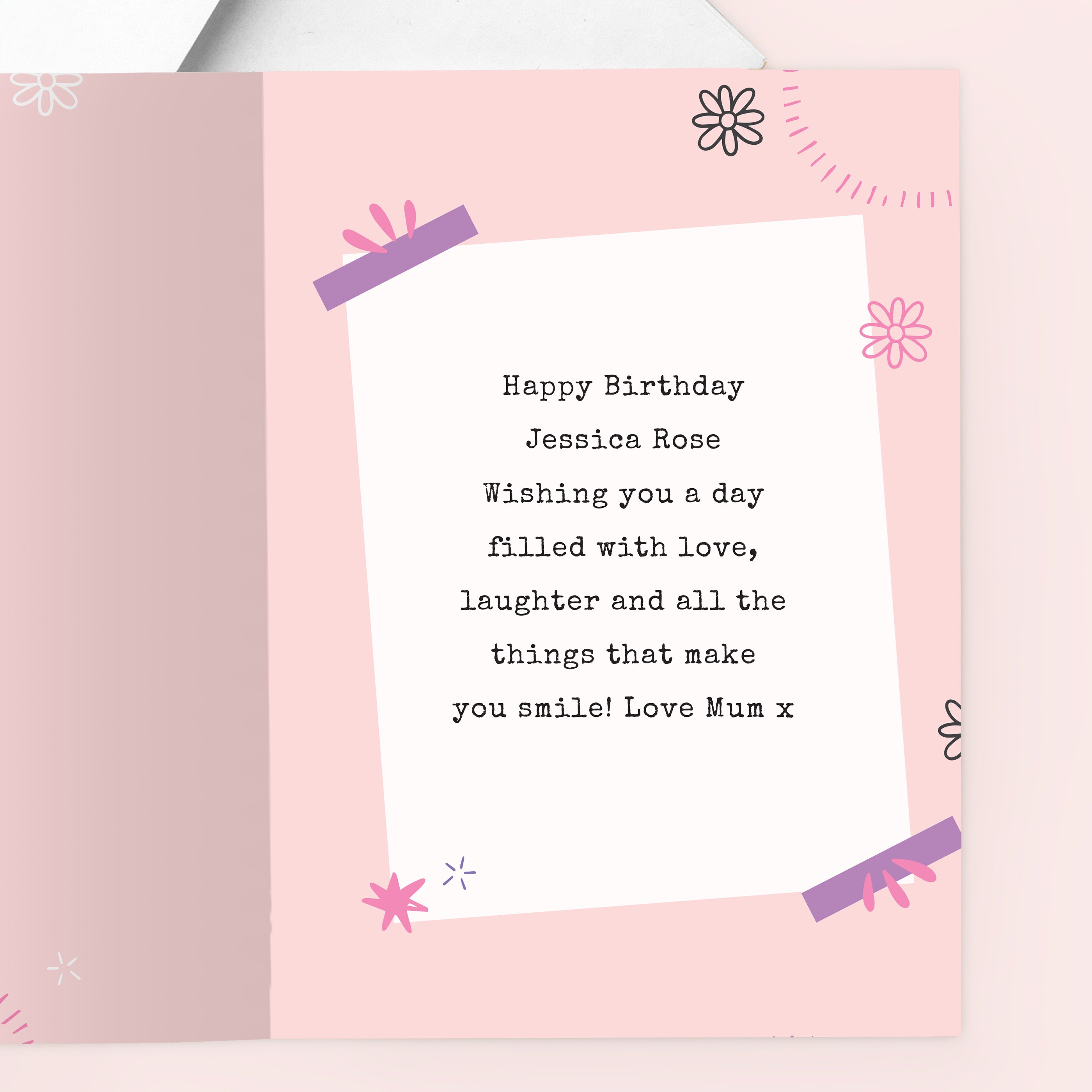 Personalised Photo Upload Polaroid Birthday Card