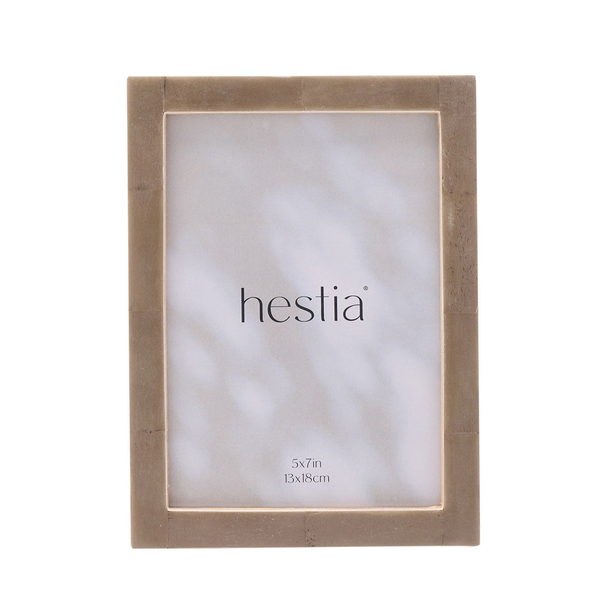 Hestia Thin Grey Stained Bone Photo Frame 5" x 7"