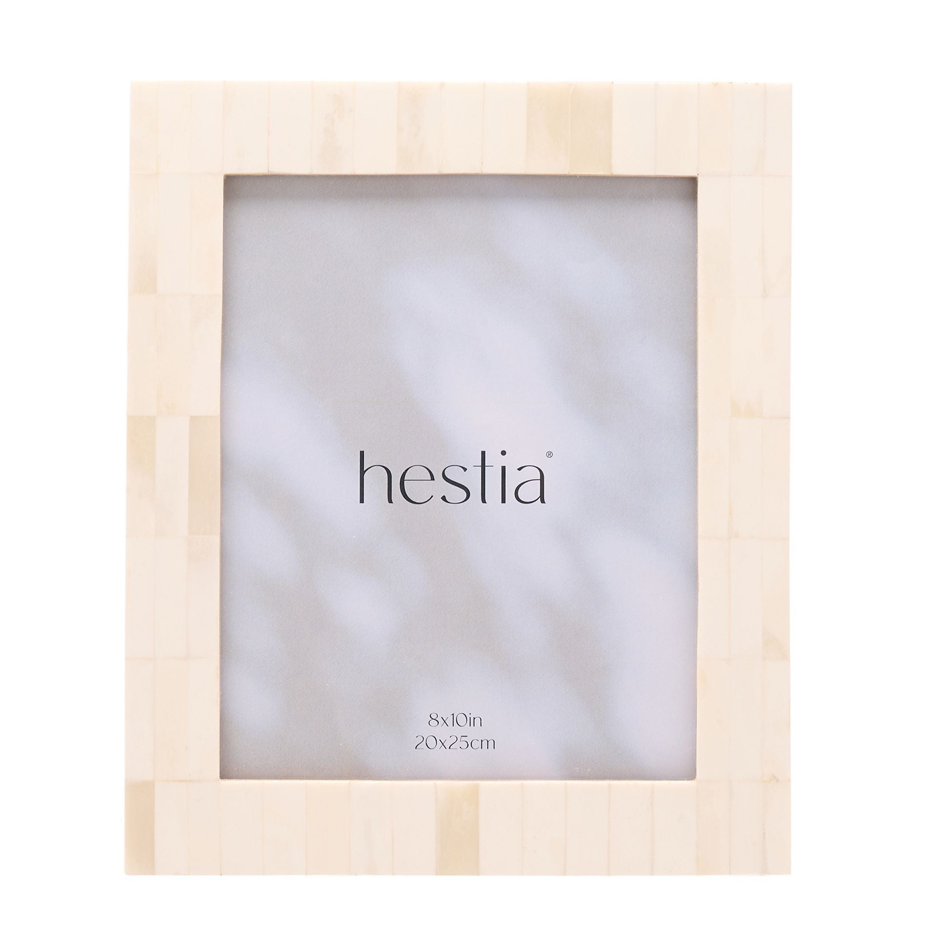 Hestia Wide Border White Bone Photo Frame 8" x 10"