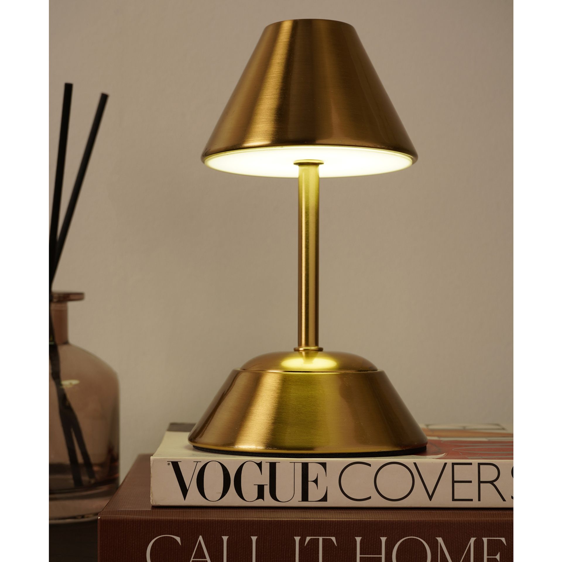 Hestia Bronze USB LED Touch Table Lamp  - Small