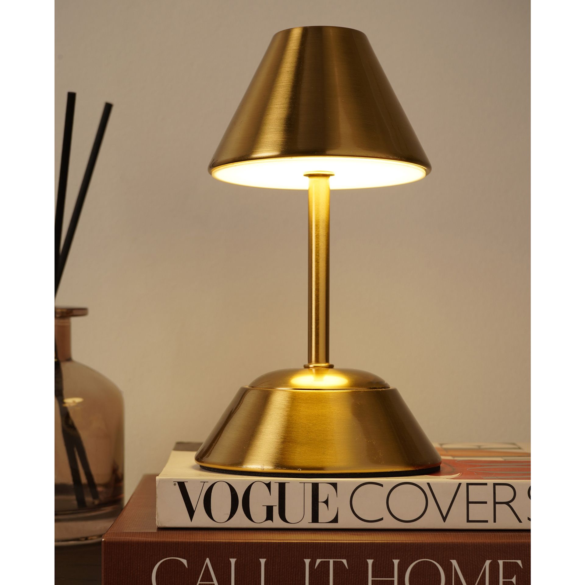 Hestia Bronze USB LED Touch Table Lamp  - Small