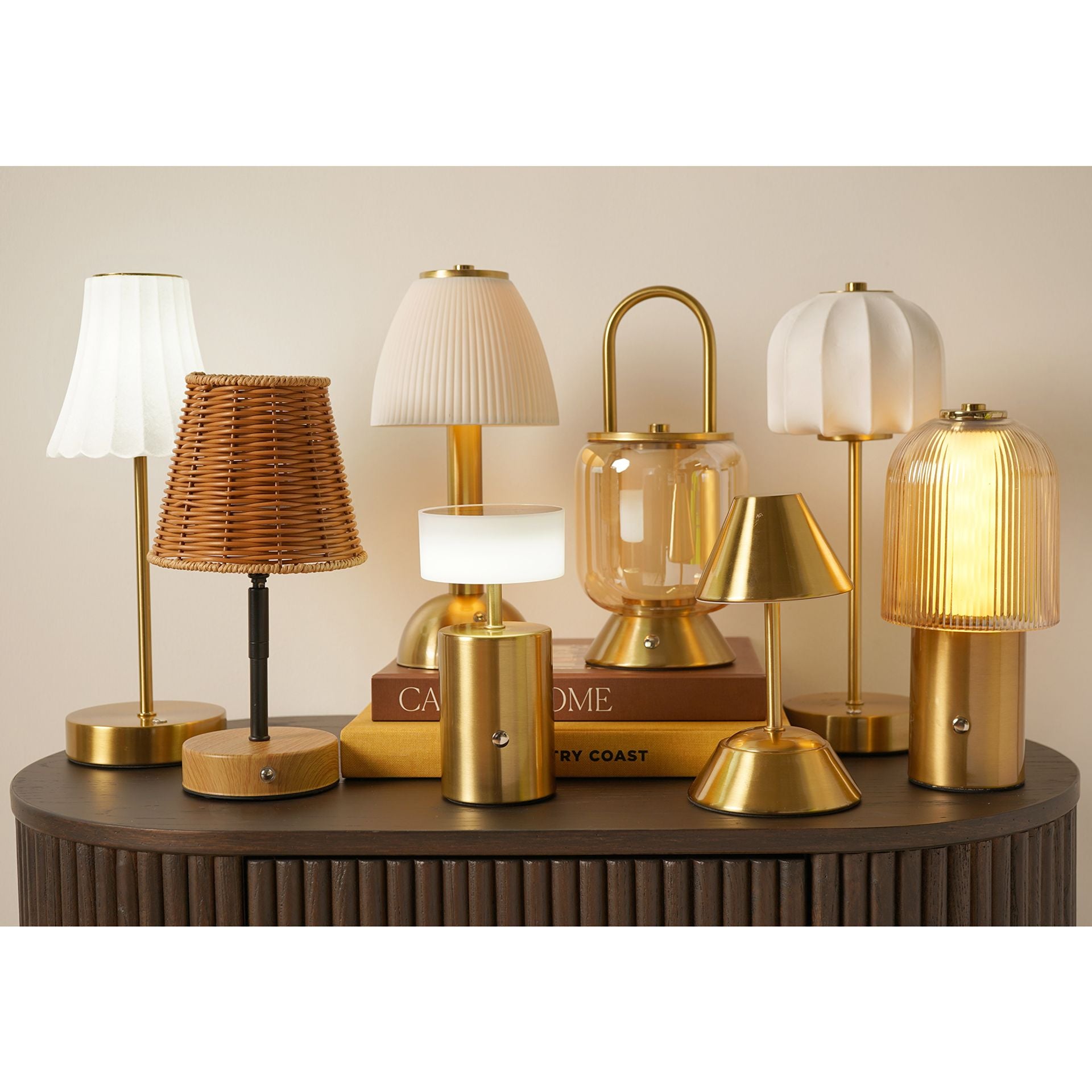 Hestia Bronze USB LED Touch Table Lamp  - Small