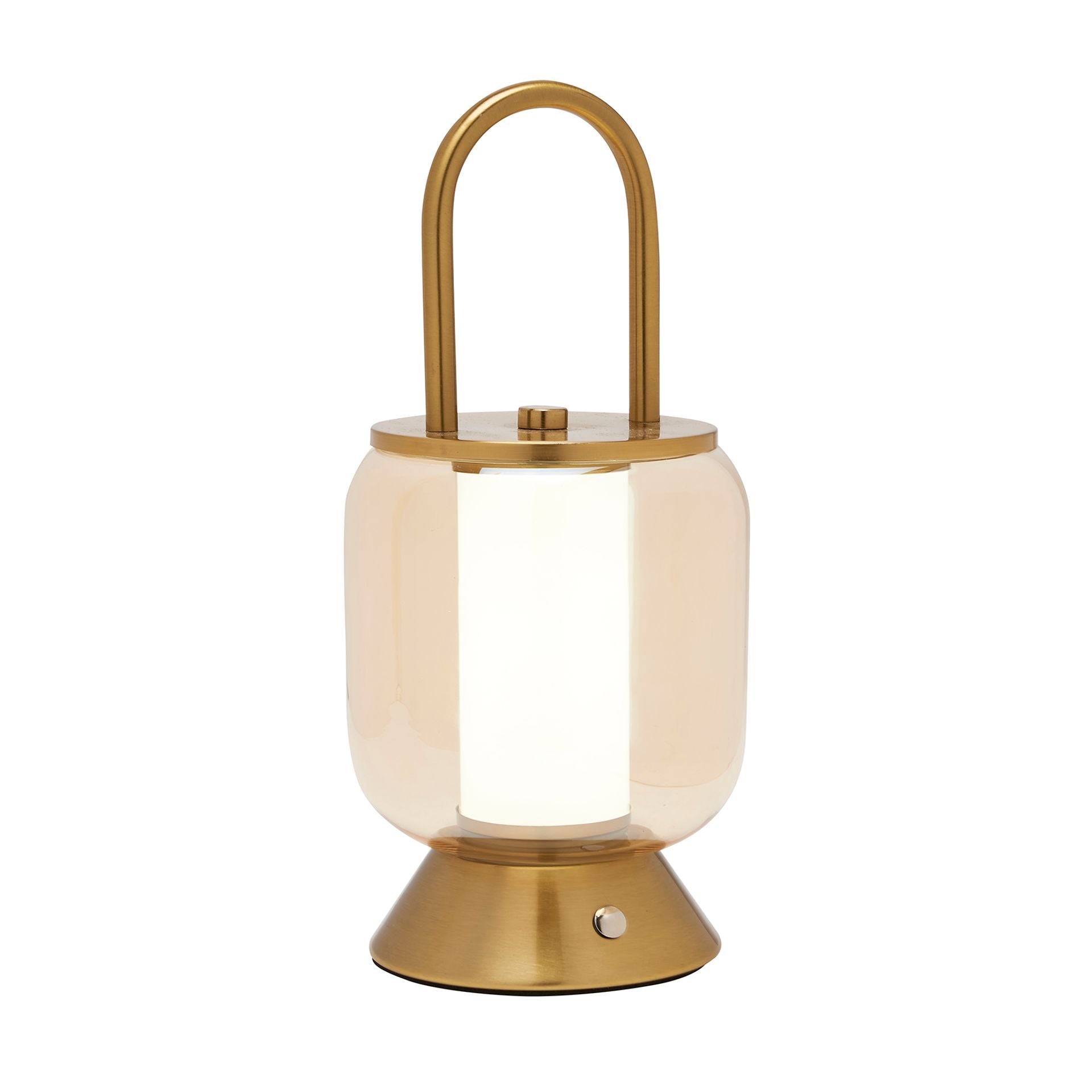 Hestia Bronze USB LED Touch Lamp - Lantern Style