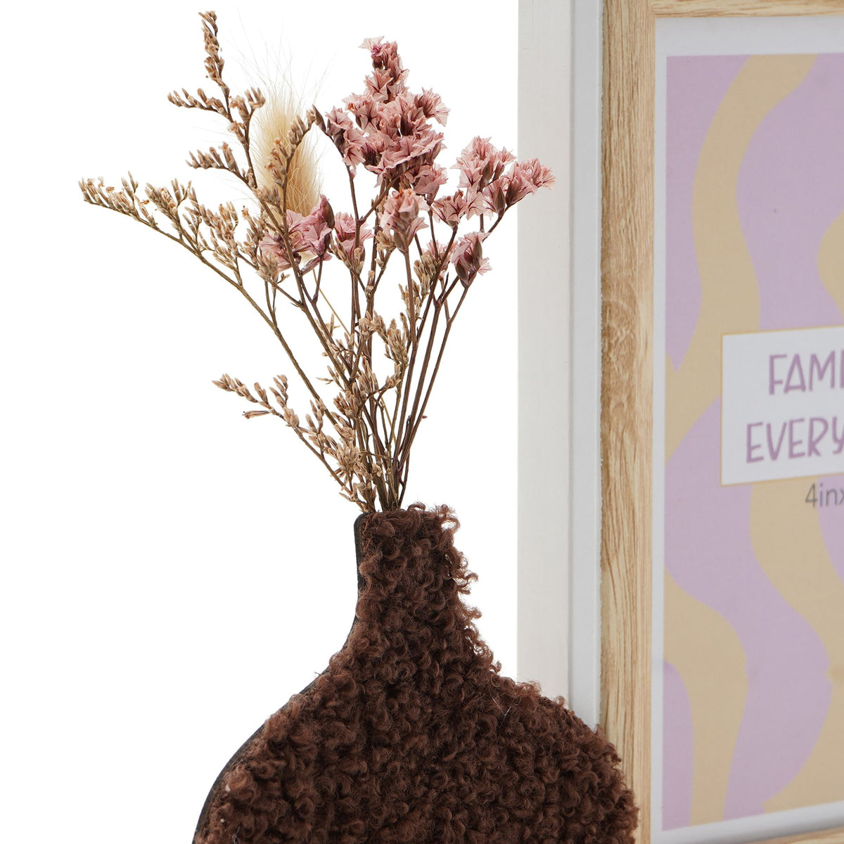 Hestia Frame with Vase & Dried Flowers - 4" x 6" Natural