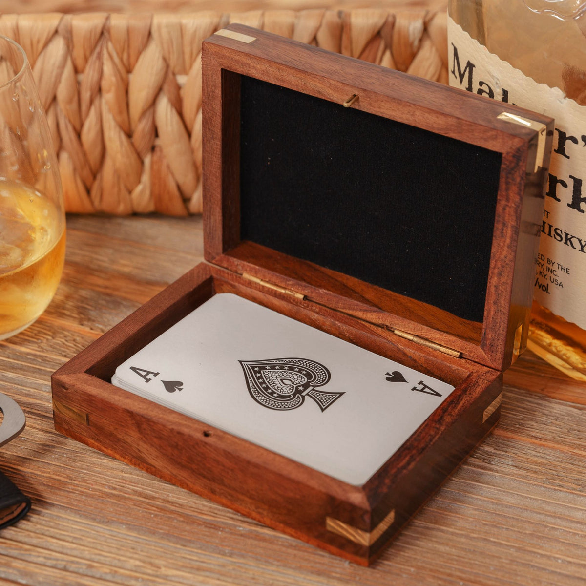 Harvey Makin Pack of Playing Cards In Wooden Box