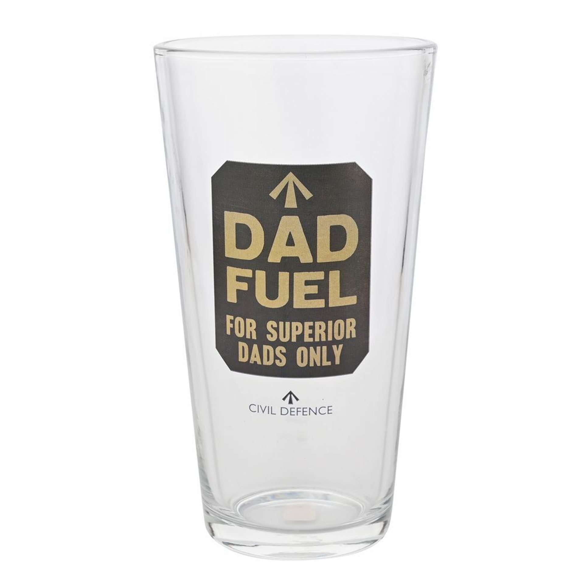 Civil Defence Dad Fuel Pint Glass