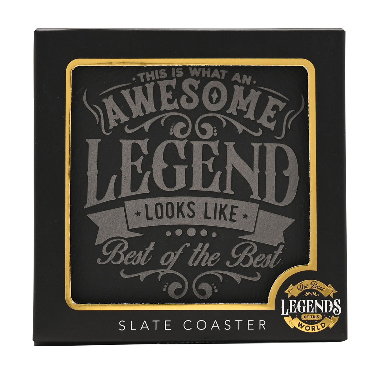 Harvey Makin Legend Slate Coaster - Awesome *(120/100)*