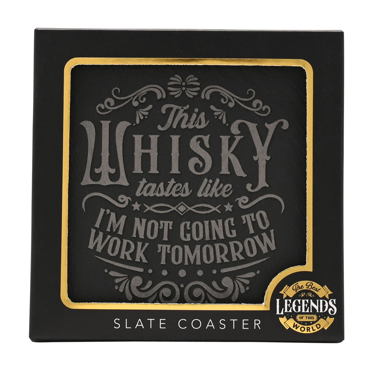 Harvey Makin Legend Slate Coaster - No Work