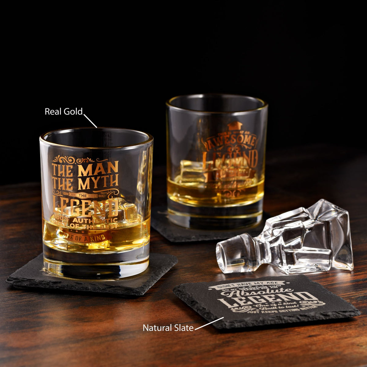Harvey Makin Legend Slate Coaster - Hangover