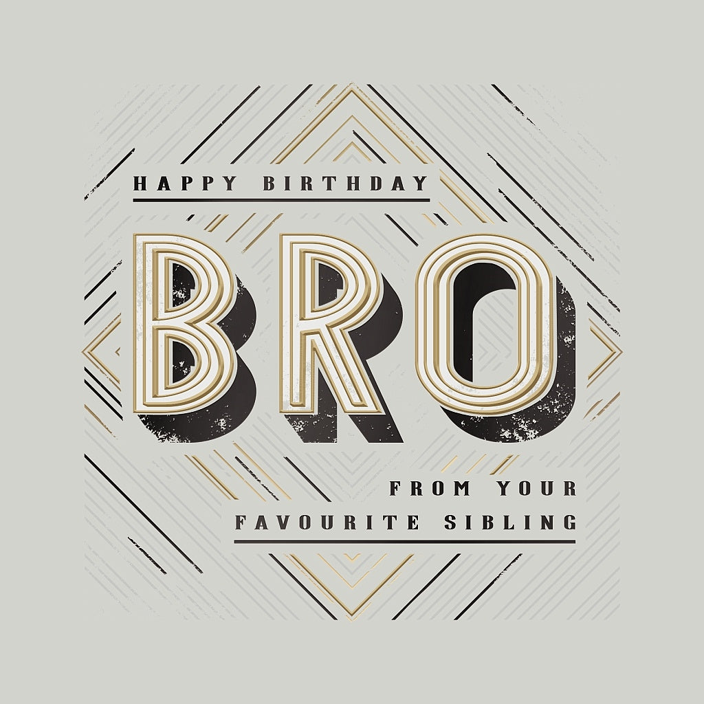 Brother Birthday Card - Bro