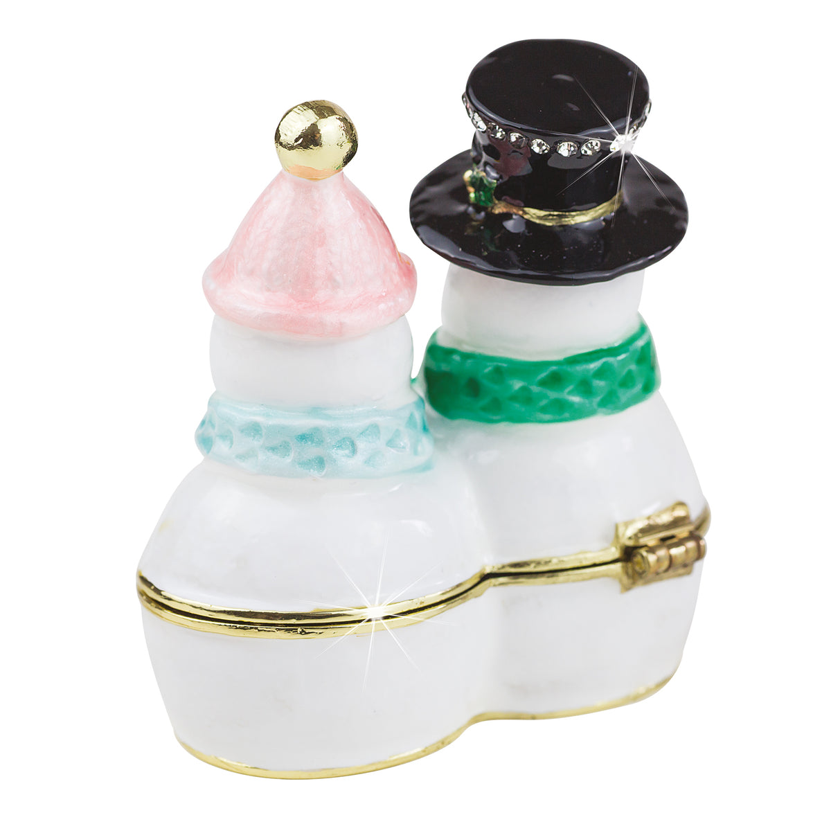 Craycombe Trinket Box Mr & Mrs Snowman