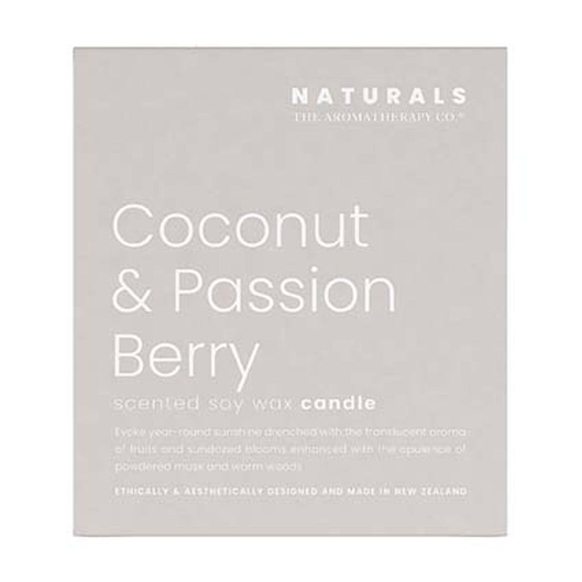Naturals 400g Candle - Coconut & Passion Berry