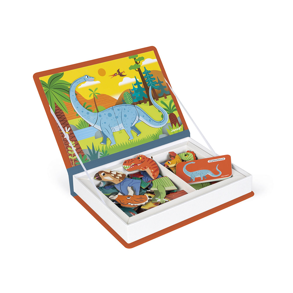 Janod Dinosaurs Magneti'book, 40 magnets