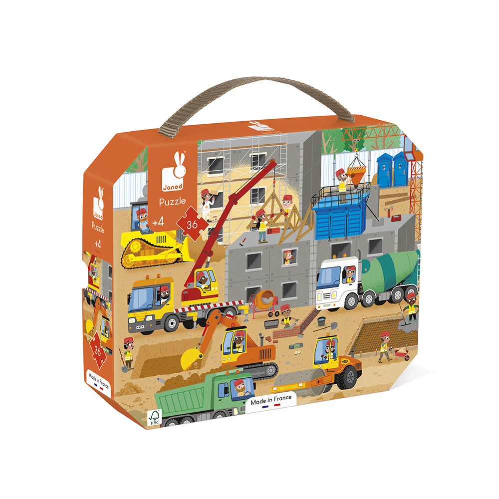 Janod Puzzle Construction Site - 36 pieces