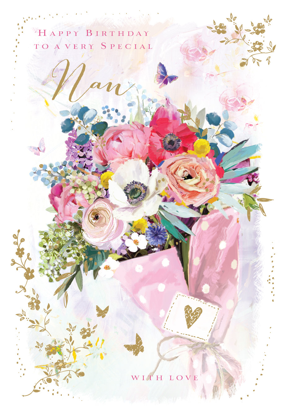 Nan Birthday Card - At Home Sent With Love