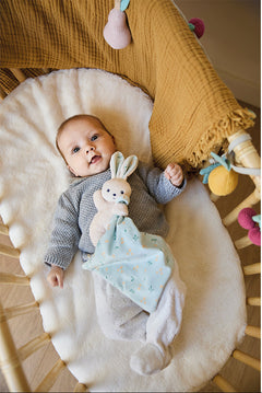 Kaloo Doudou Rabbit Carre Douceur Citrus Bouquet - Bunny Comforter