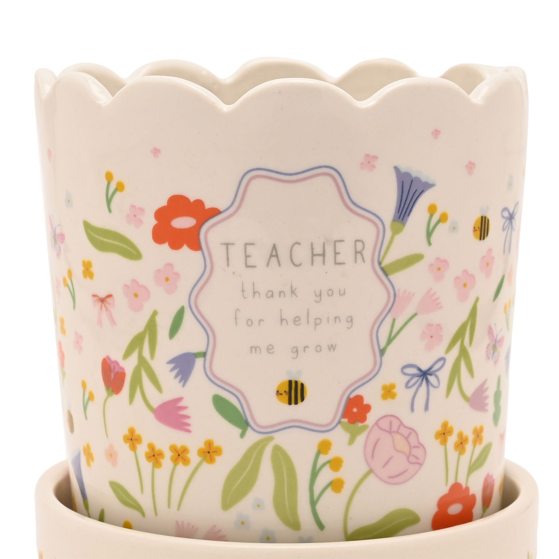 Love Life Plant Pot - Thank You Teacher
