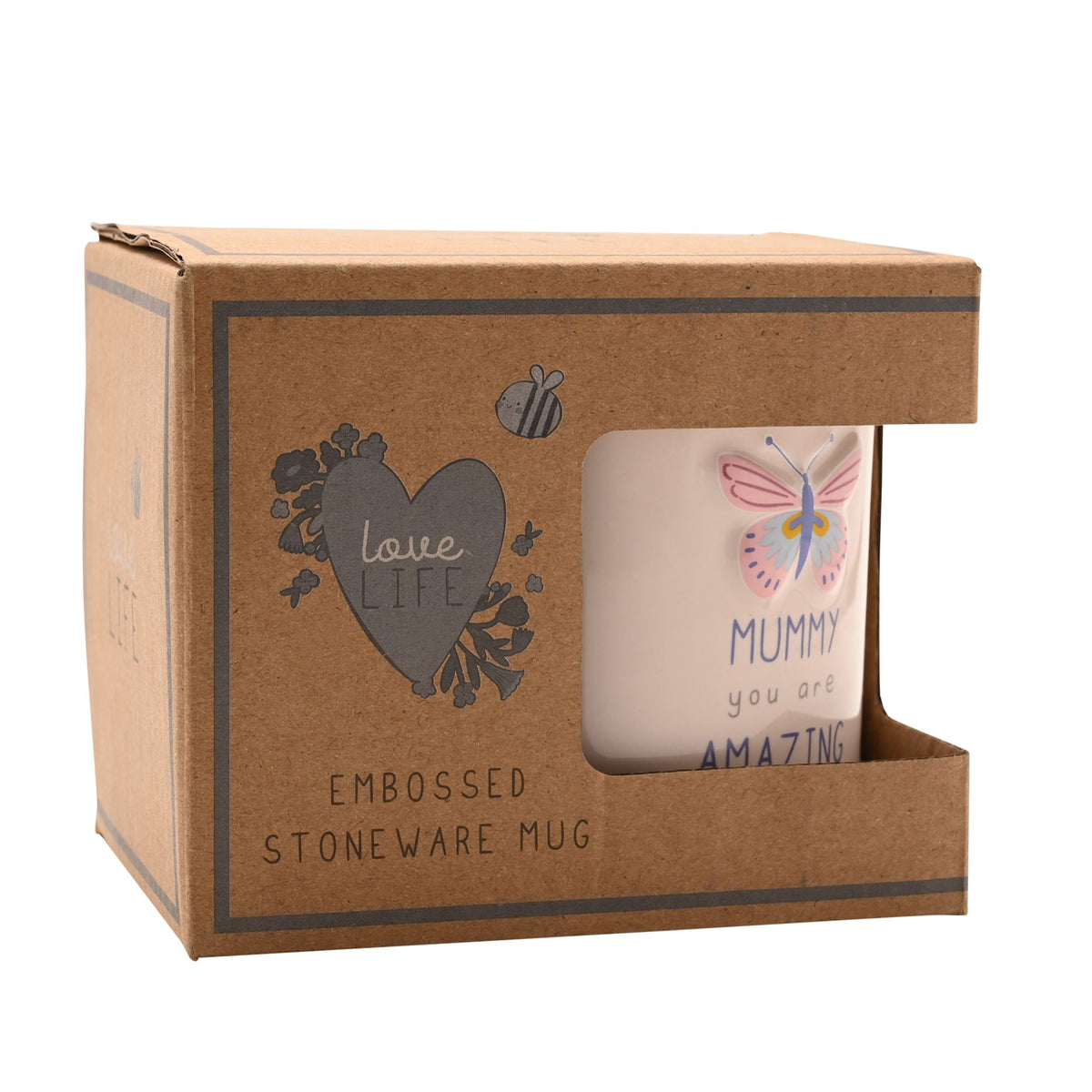 Love Life Embossed Mug - Mummy