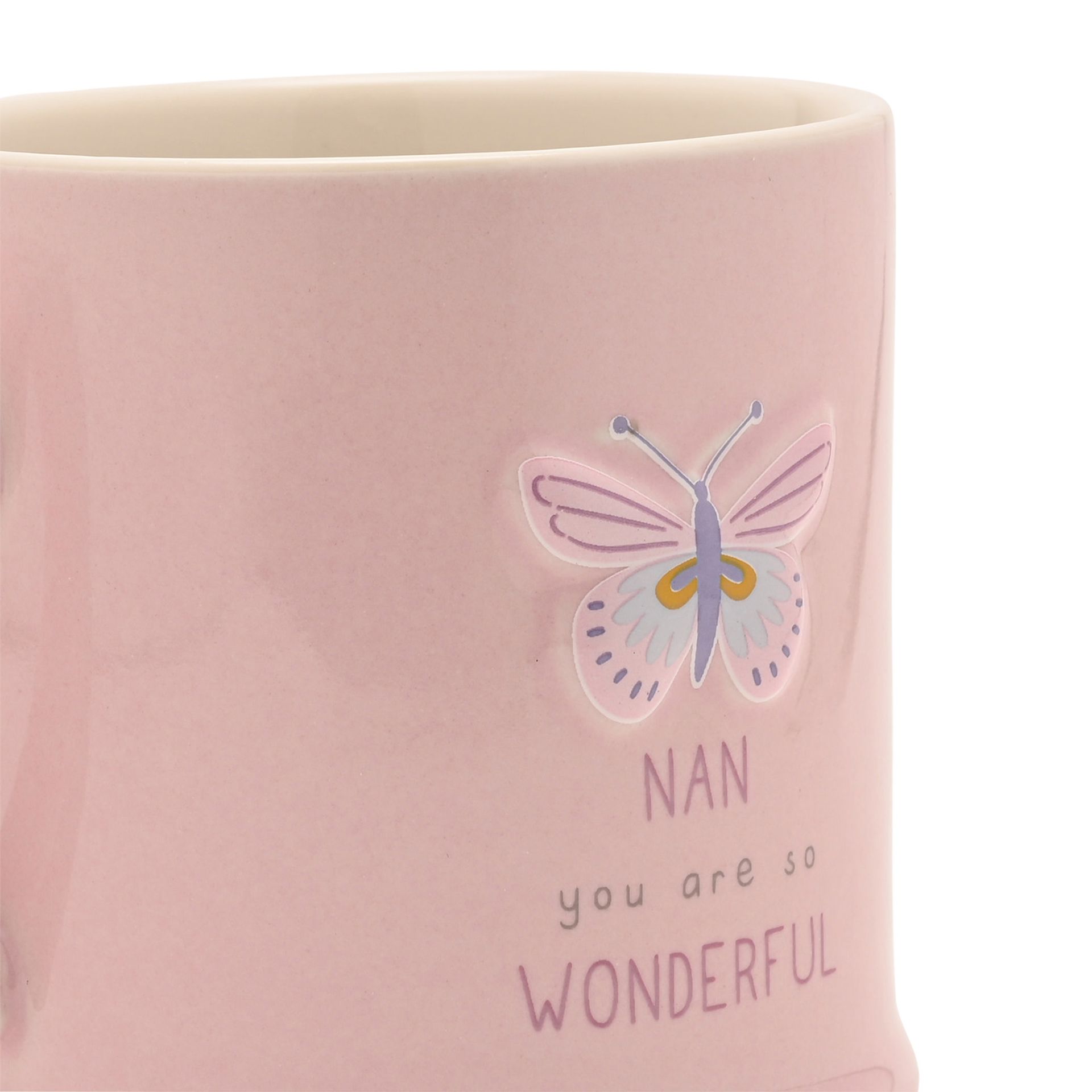 Love Life Embossed Mug - Nan