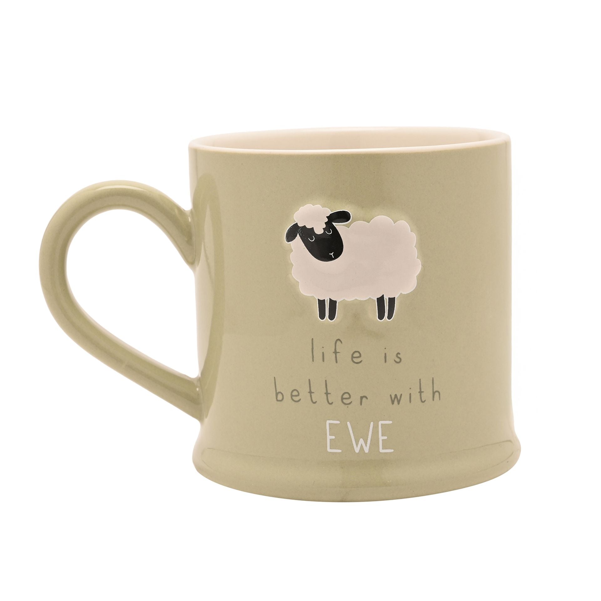 Love Life Embossed Mug - It's Better With Ewe