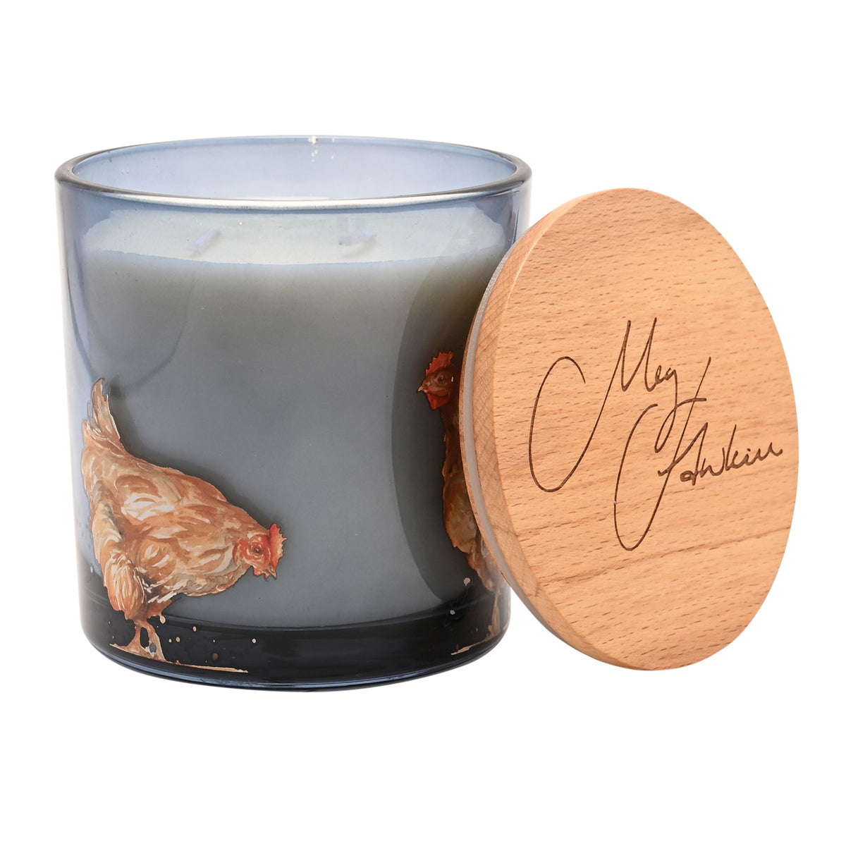 Meg Hawkins 2 Wick Candle 400g Chickens - Honey & Oats