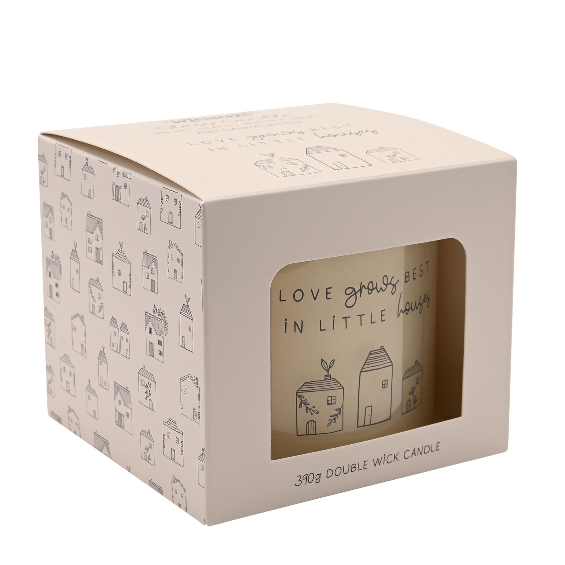 Moments Double Wick Candle 390g - Love