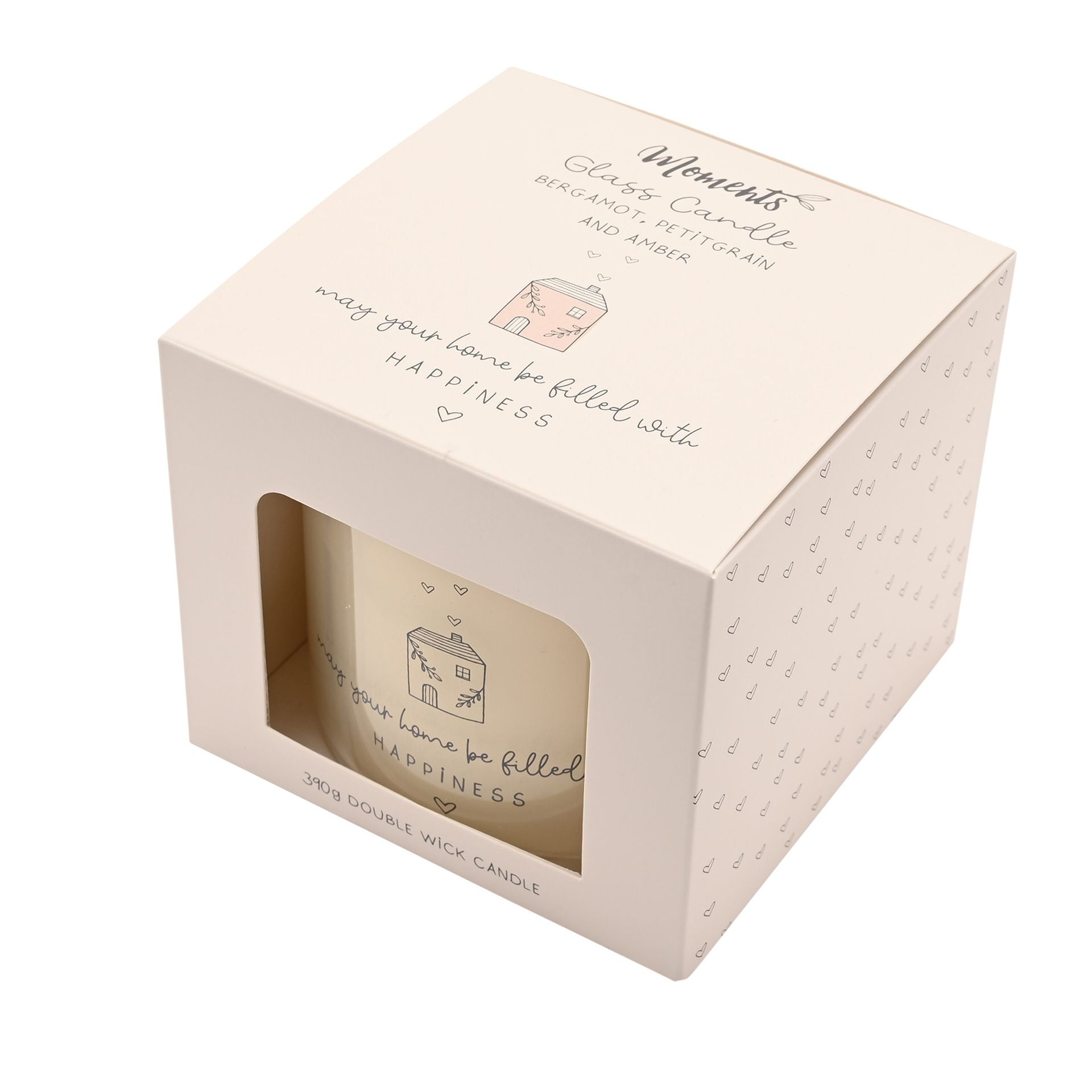 Moments Double Wick Candle 390g - Happy Home
