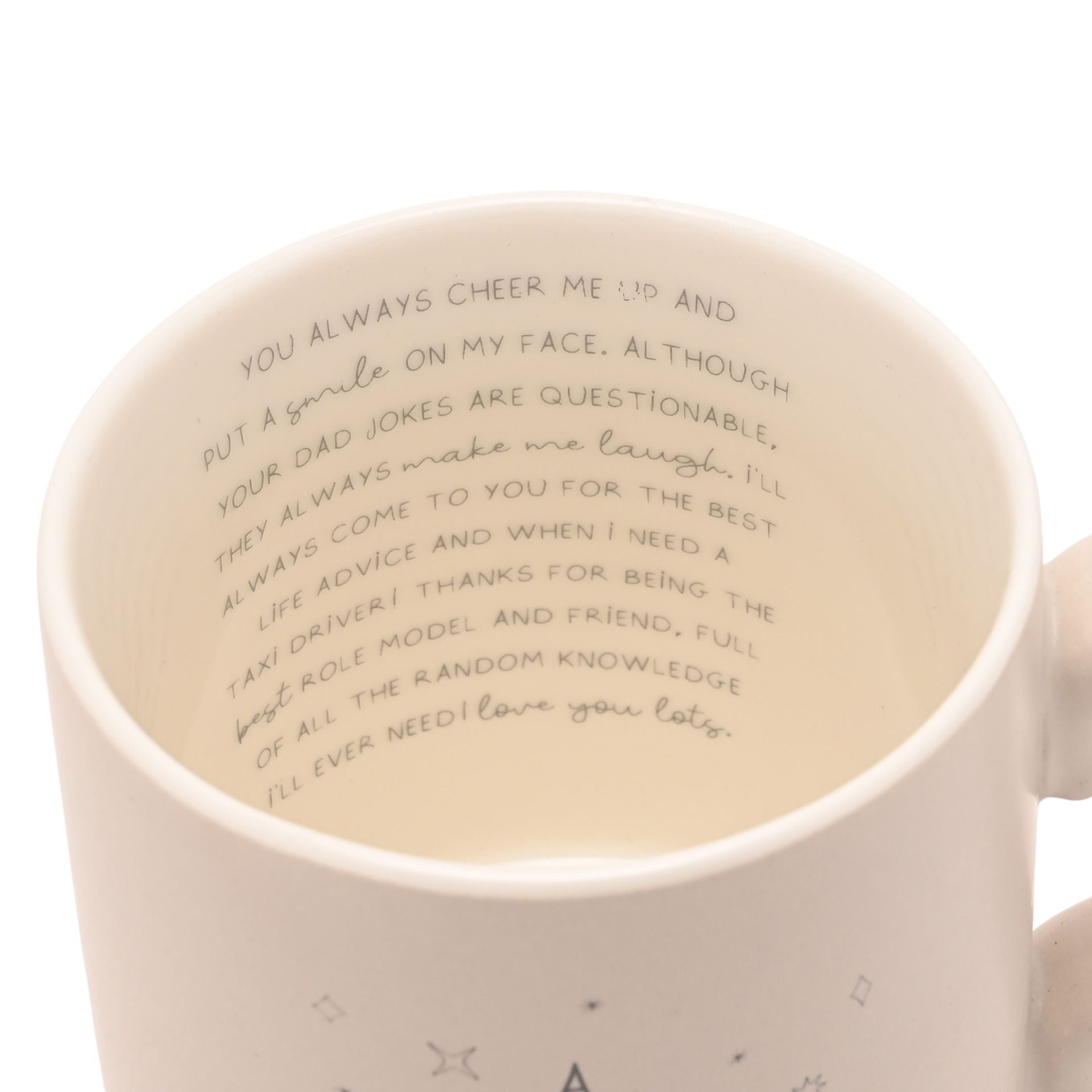 Moments Mug With Inside Words - Dad