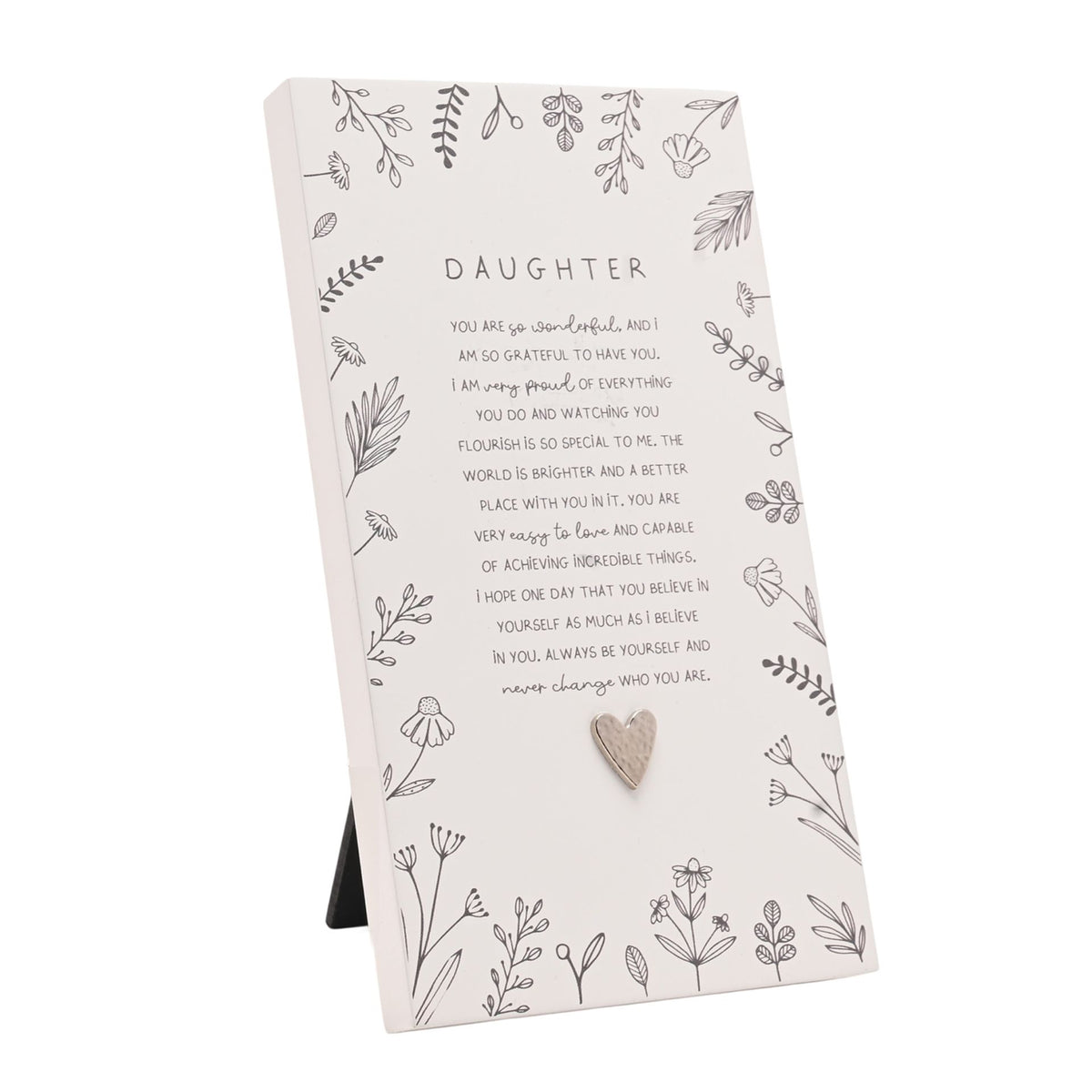 Moments Standing Verse Plaque - Daughter