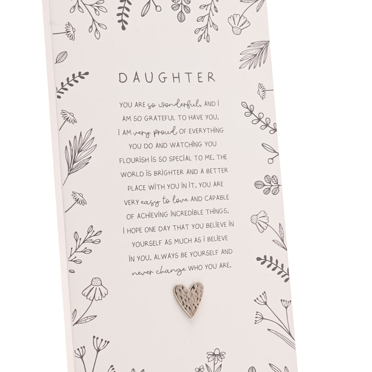 Moments Standing Verse Plaque - Daughter