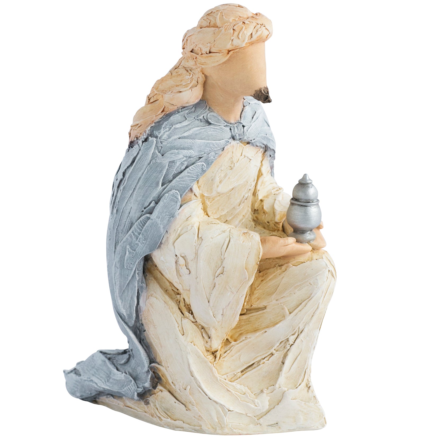 More Than Words Nativity Wise Man Blue (Myrrh) Myrrh Figurine