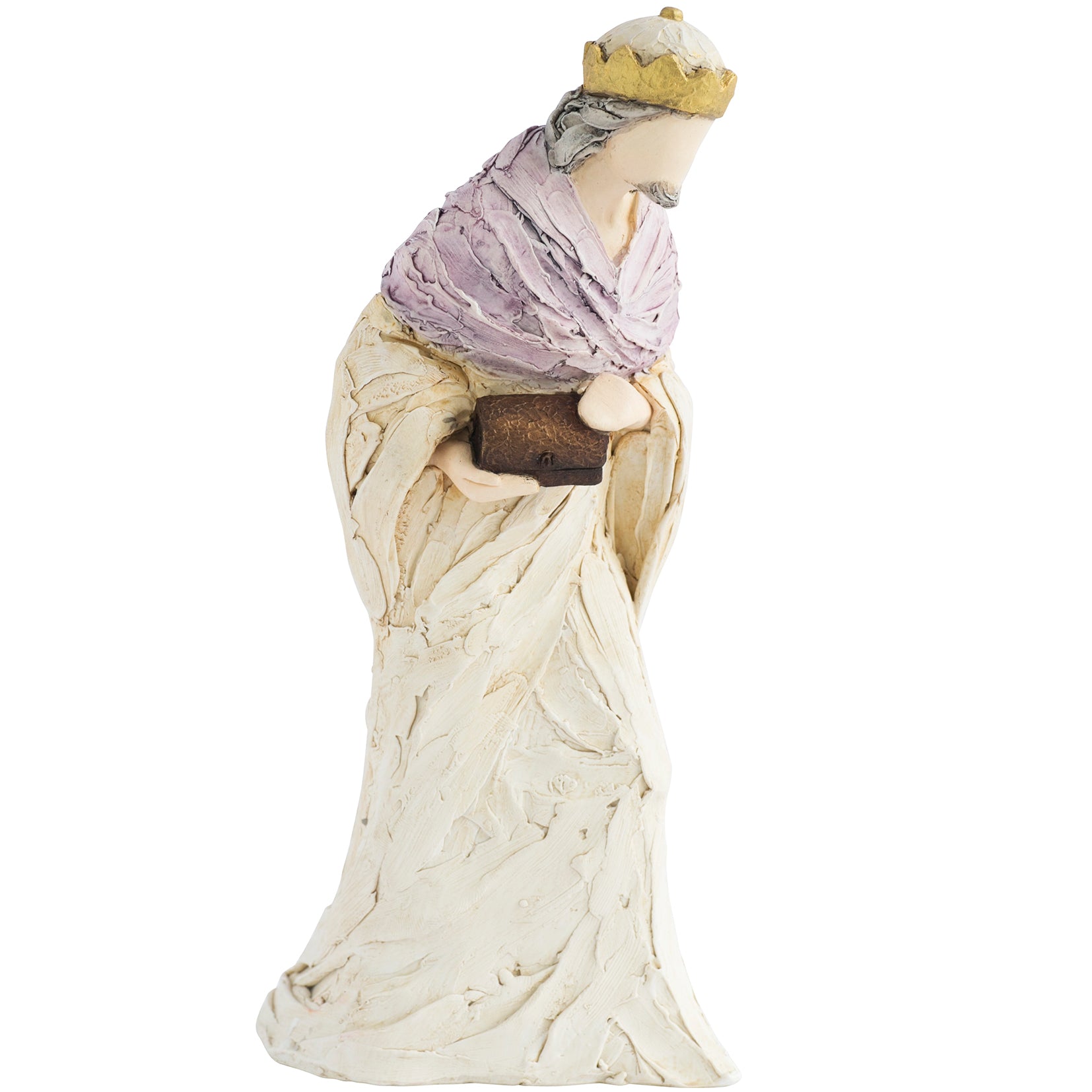 More Than Words Nativity Wise Man Purple (Gold)