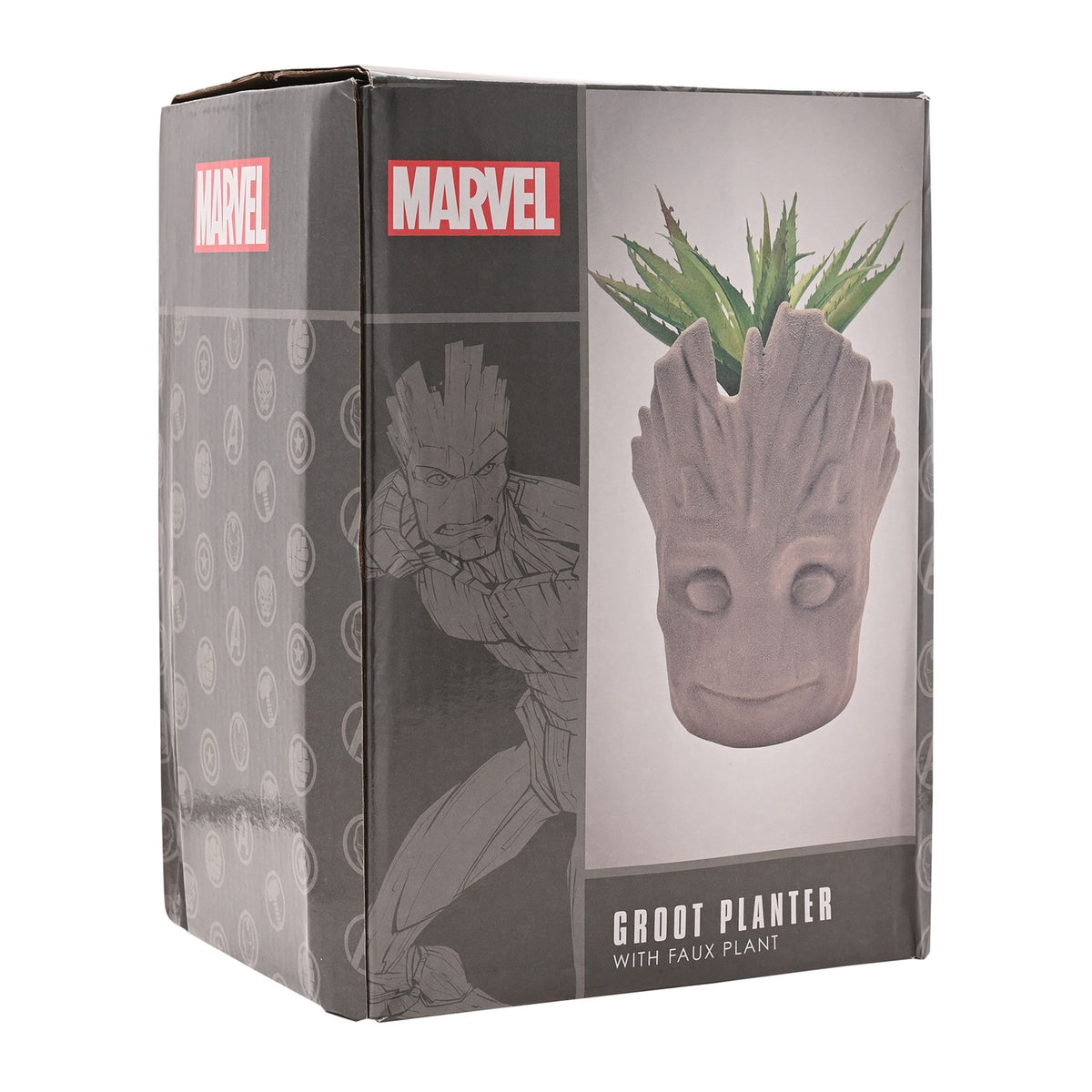 Marvel Groot Planter With Faux Plant