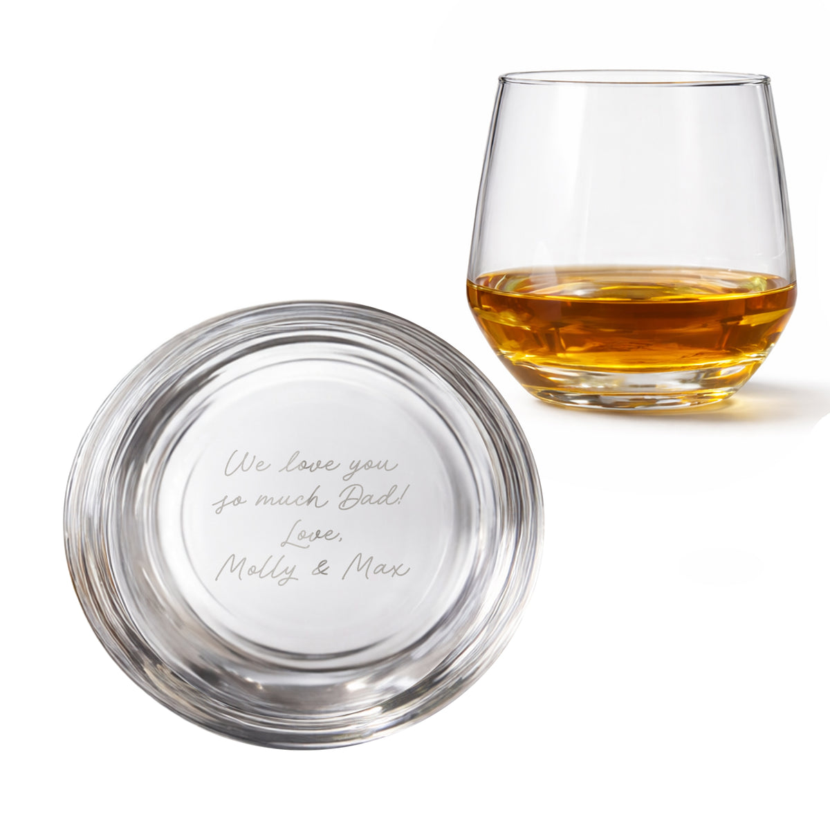 Personalised Base Engraved Secret Message Tumbler