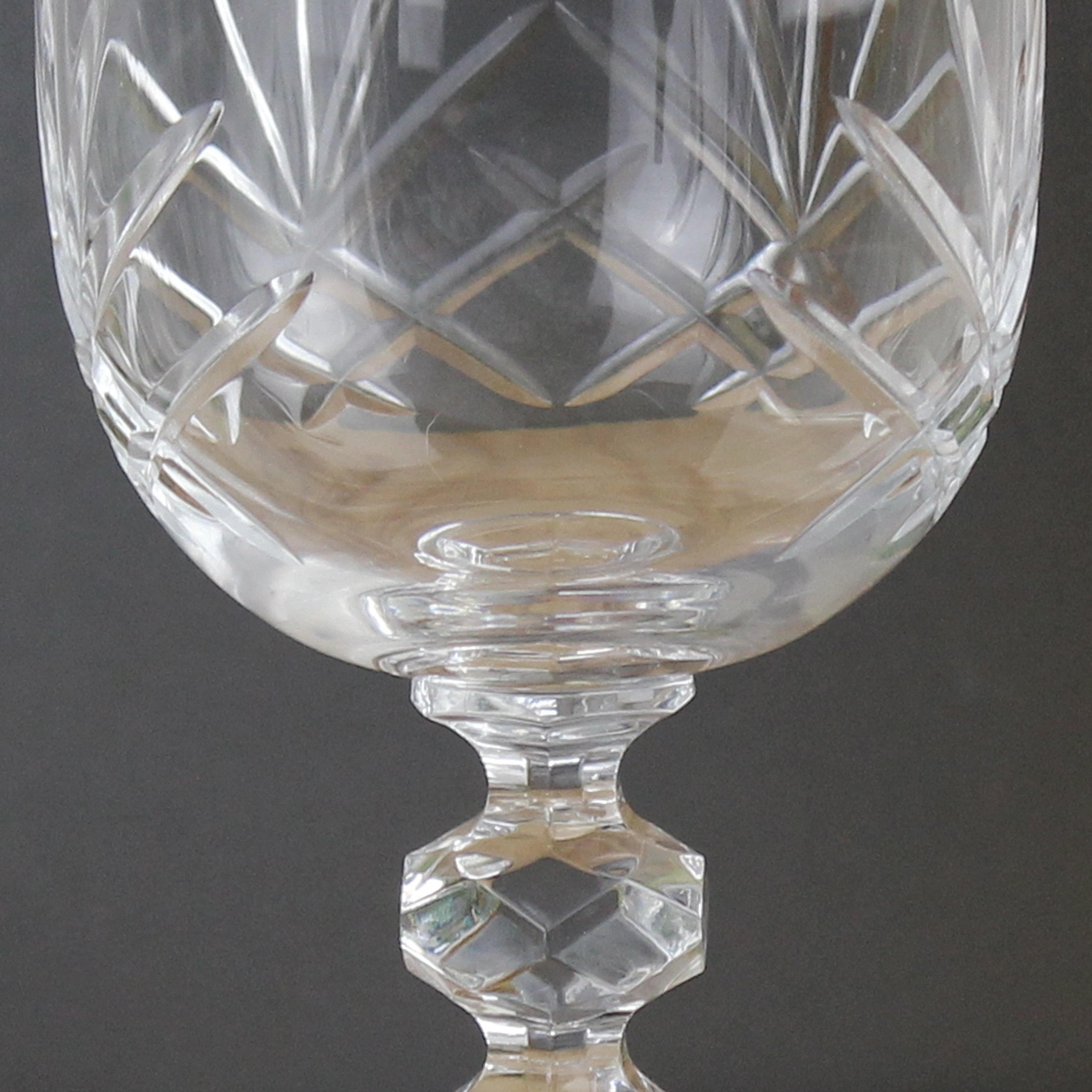 Personalised Cut Crystal Wine Glass