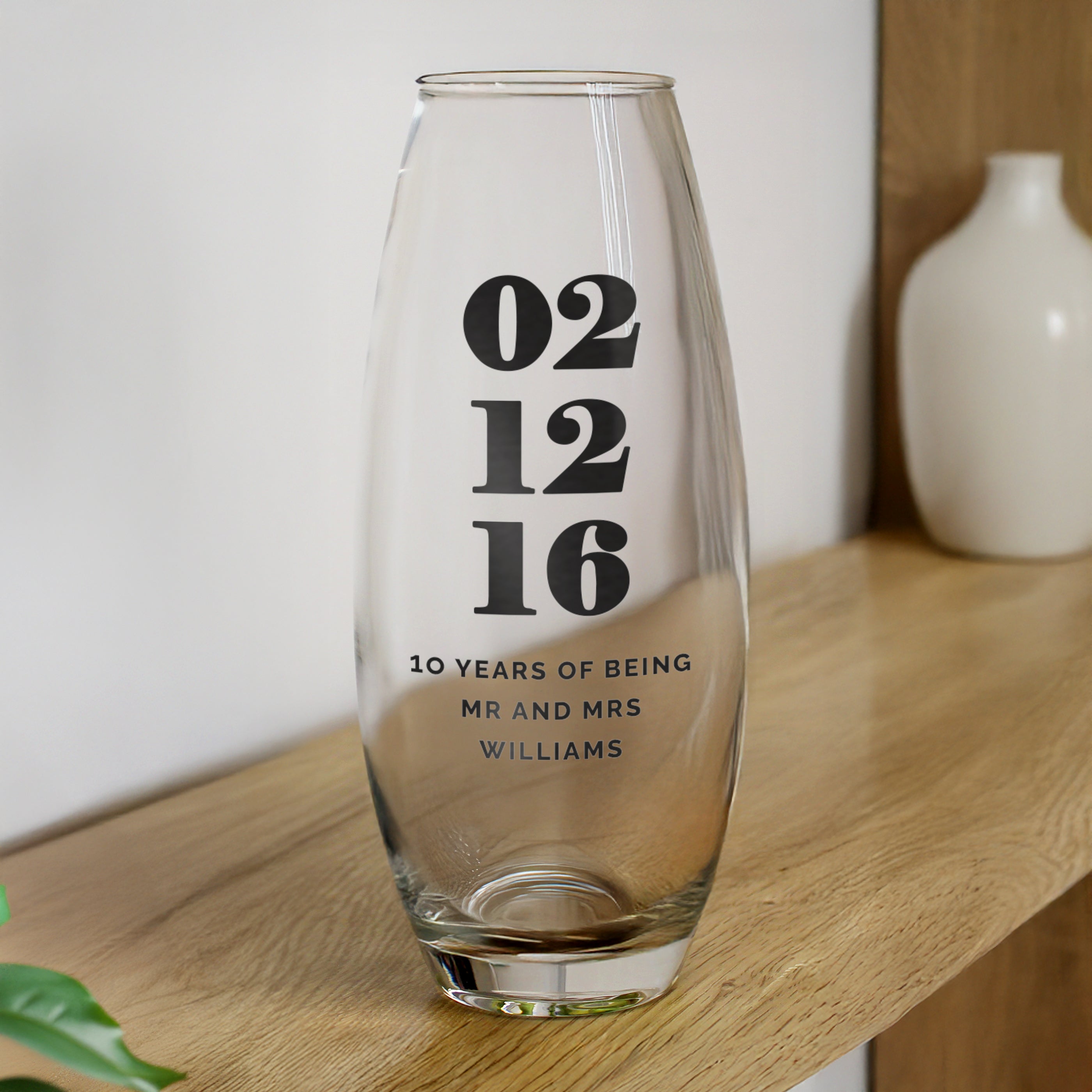 Personalised Special Date Bullet Vase