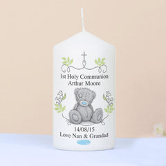Personalised Me To You Religious Cross Pillar Candle