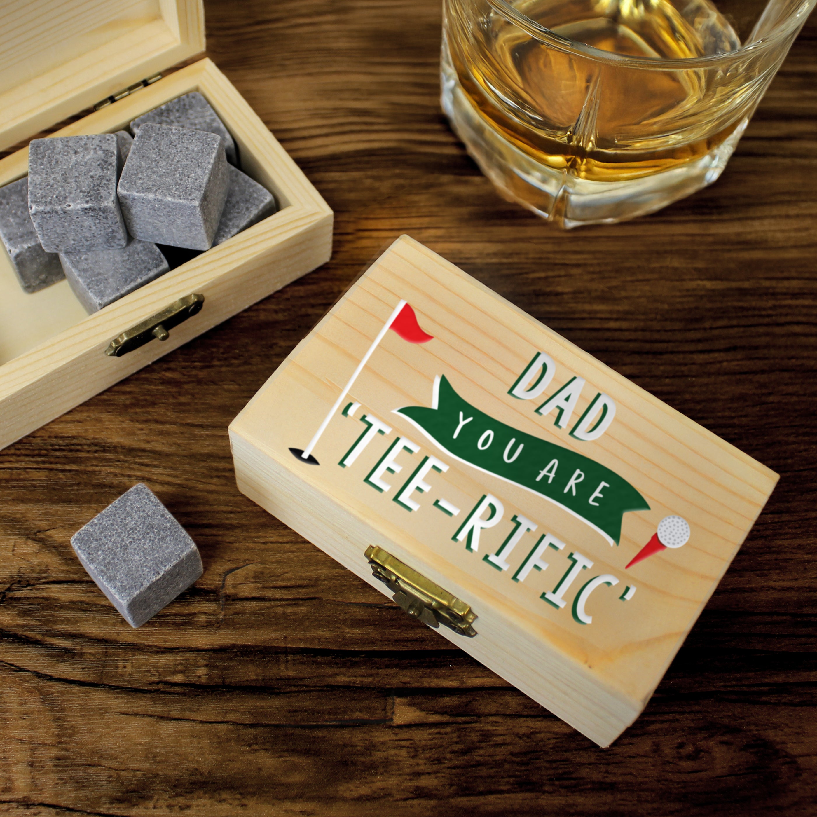 Personalised Golf Whisky Stones