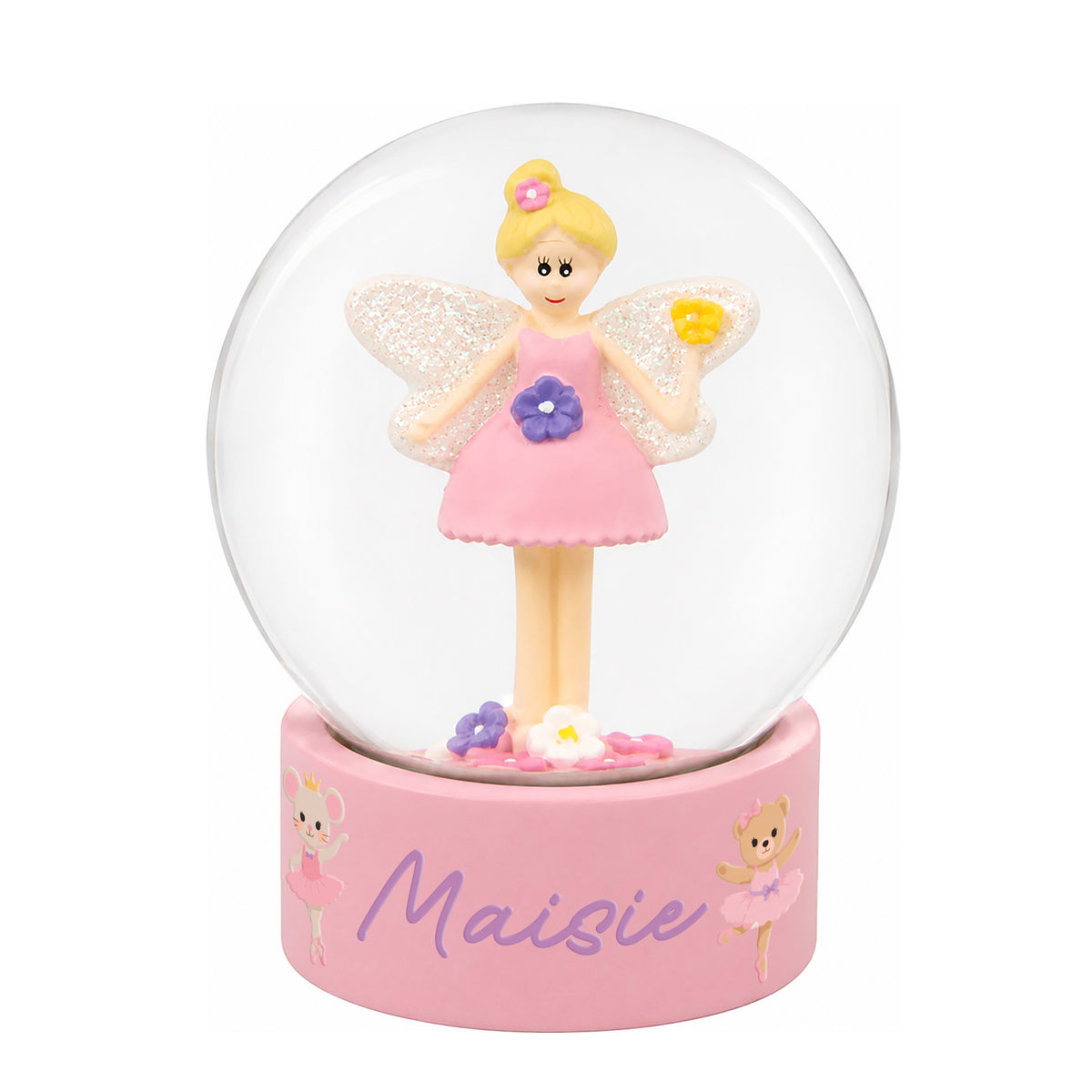 Personalised Nutcracker Characters Fairy Snow Globe