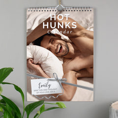 Personalised A4 Hot Hunks Calendar