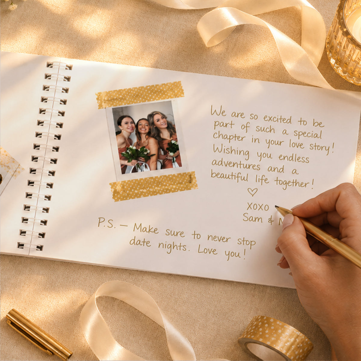 Personalised Plum Wedding Guest Book