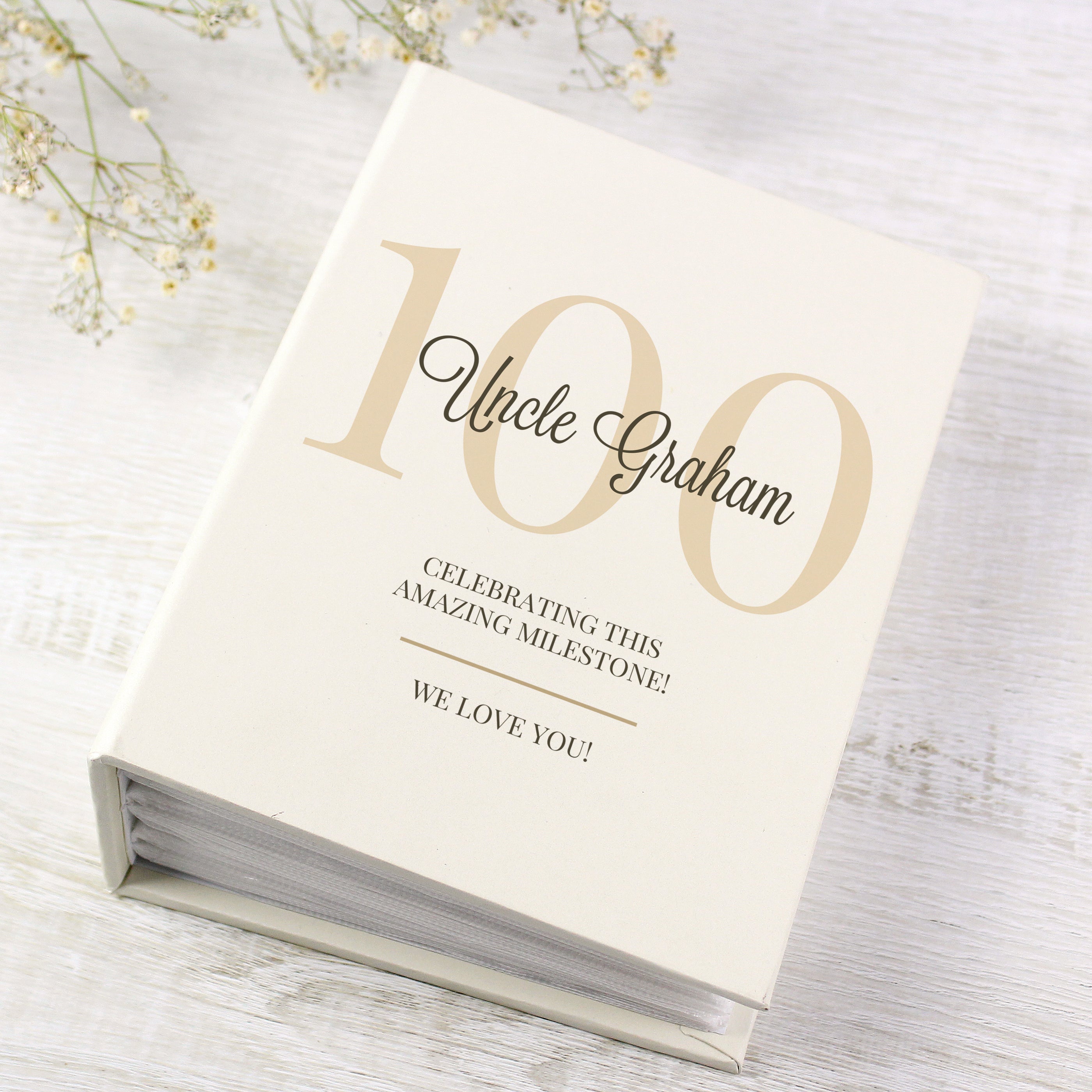 Personalised Big Birthday 6x4 Photo Album with Sleeves